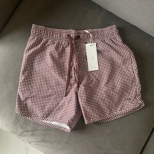 Minnow Boys Boardie Cocoa Gingham 9/10